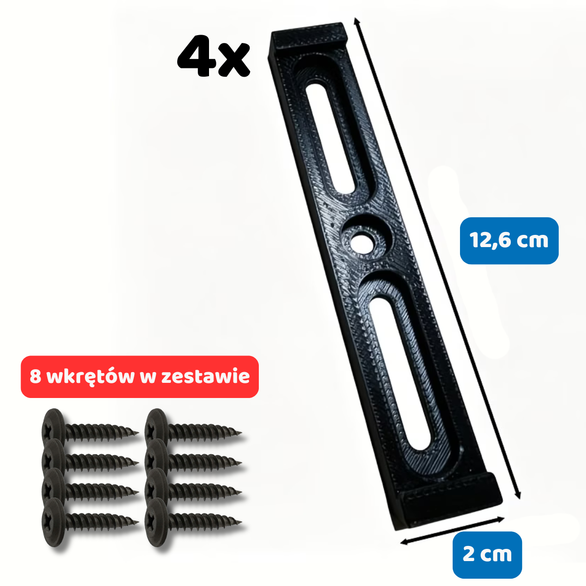 Minimalistyczne Uchwyty Do Tablicy Rejestracyjnej | Komplet Przód + Tył - obrazek 6
